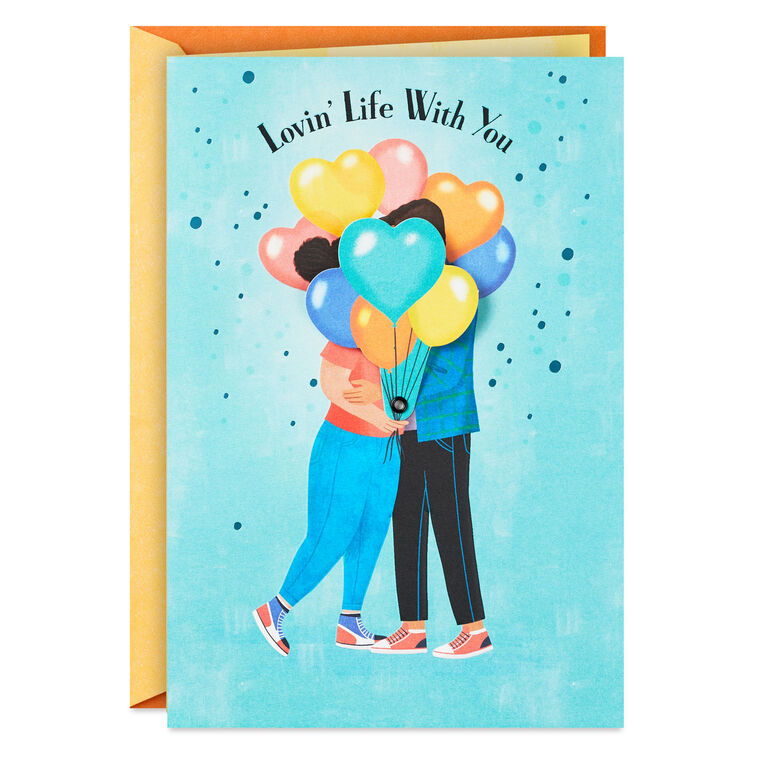 hallmark Lovin' Life With You Romantic Birthday Card