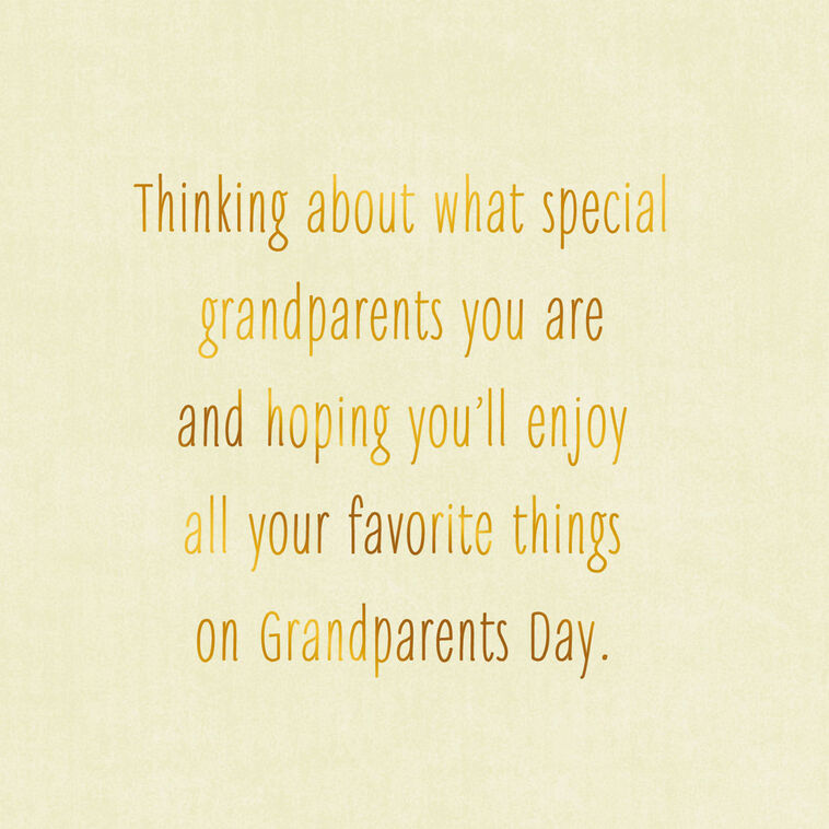Hallmark Loving Thoughts For You Grandparents Day Card