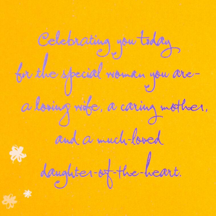 Hallmark Loving Wife Caring Mother Birthday Card For Daughter-in-Law