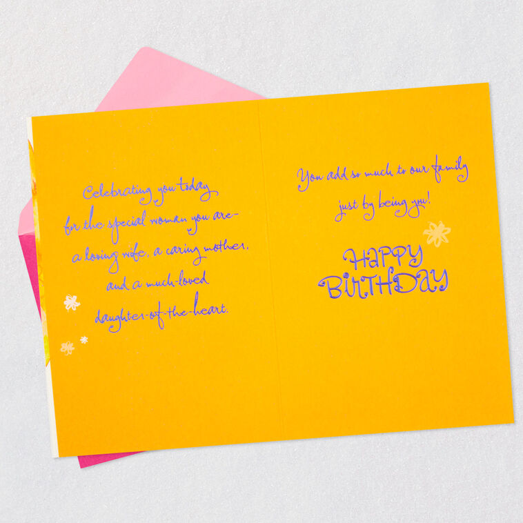 Hallmark Loving Wife Caring Mother Birthday Card For Daughter-in-Law