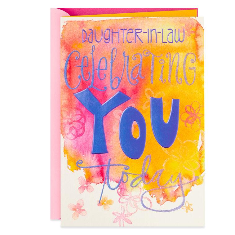 hallmark Loving Wife Caring Mother Birthday Card for Daughter-in-Law