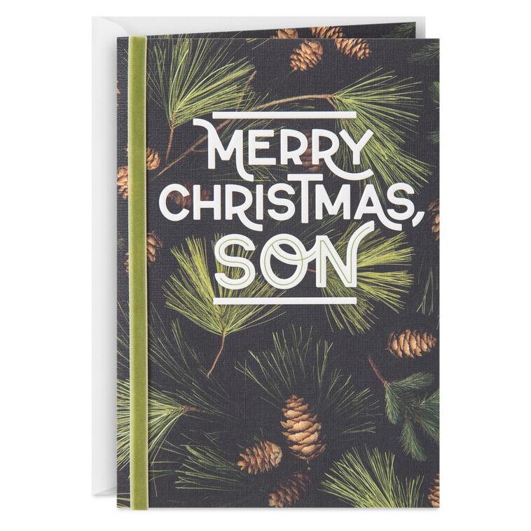 hallmark Loving Wishes for You Christmas Card for Son