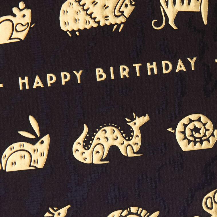 Hallmark Luck And Happiness Zodiac Animals Birthday Card