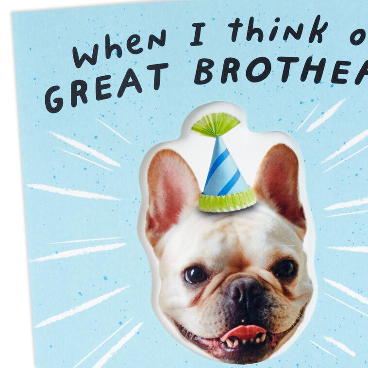 Hallmark Lucky Brother Funny Pop-Up Birthday Card From Sister