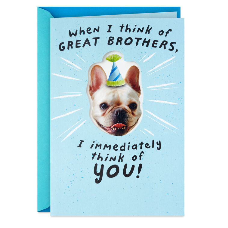 hallmark Lucky Brother Funny Pop-Up Birthday Card From Sister