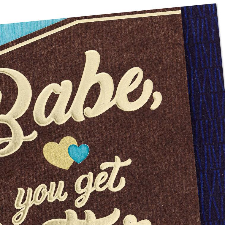 Hallmark Lucky Me To Savor It All Romantic Birthday Card For Him
