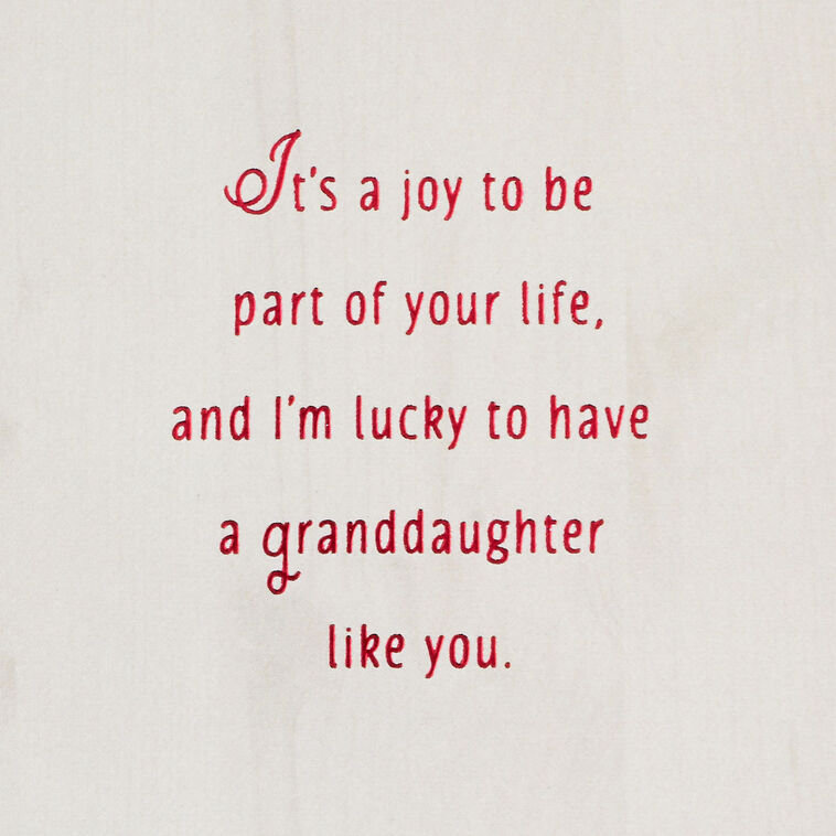 Hallmark Lucky To Have A Granddaughter Like You Christmas Card