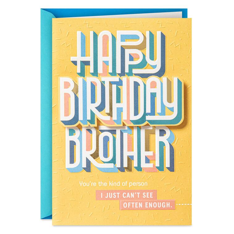 hallmark Lucky to Have You as My Brother Birthday Card