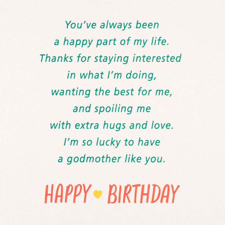 Hallmark Lucky To Have You Birthday Card For Godmother