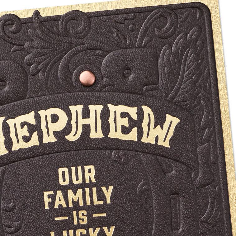 Hallmark Lucky To Have You Horseshoe Birthday Card For Nephew