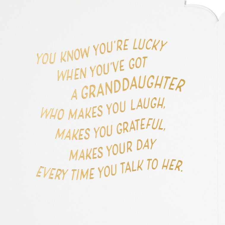 Hallmark Lucky To Love You Birthday Card For Granddaughter