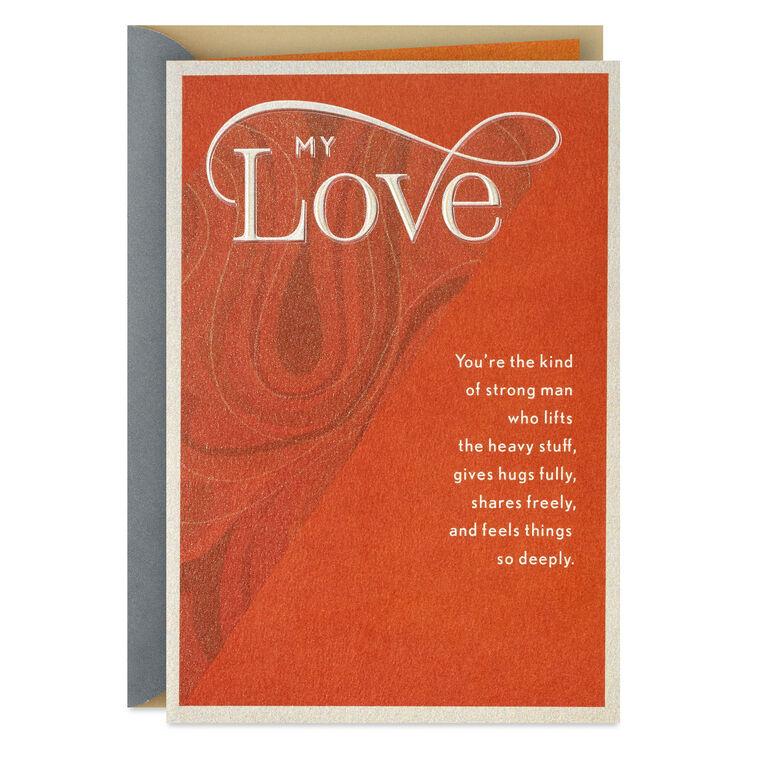 hallmark Lucky to Love You Birthday Card for Husband