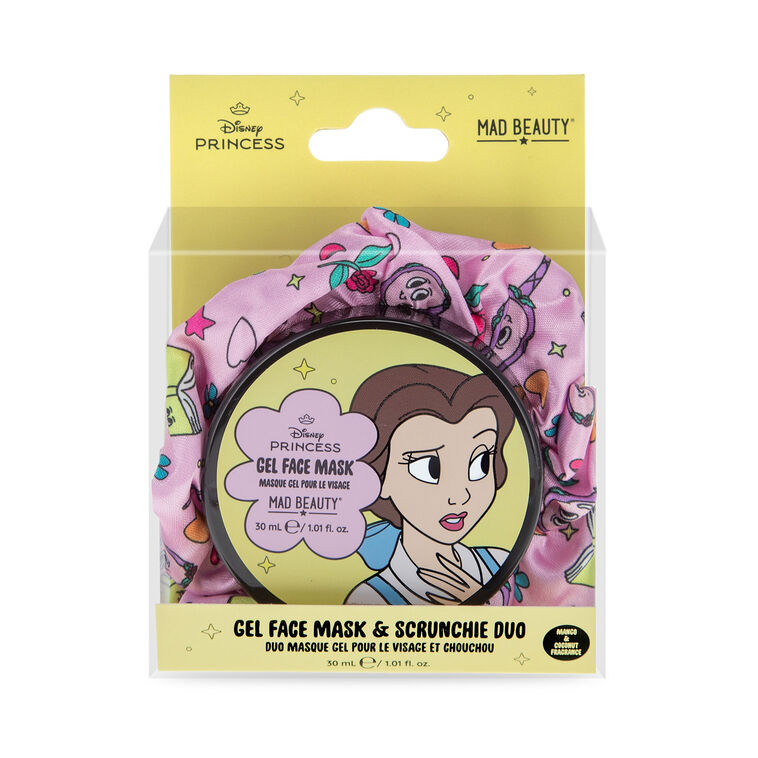 Hallmark Mad Beauty Disney Princess Belle Gel Face Mask And Scrunchie Set