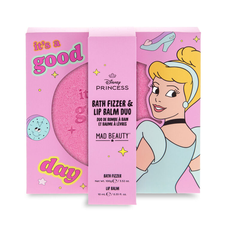 Hallmark Mad Beauty Disney Princess Cinderella Bath Fizzer And Lip Balm Set