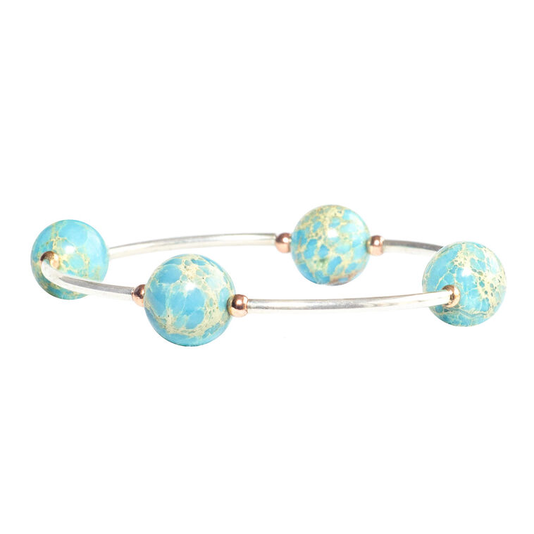 hallmark Made As Intended Blue Jasper Blessing Bracelet