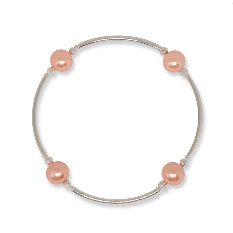 hallmark Made As Intended Peach Pearl Blessing Bracelet
