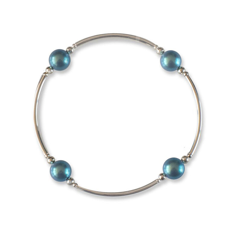 hallmark Made As Intended Shimmer Blue Pearl Blessing Bracelet