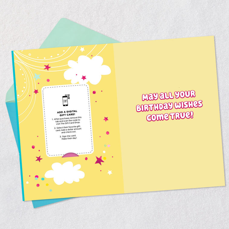 Hallmark Magic And Smiles Unicorn Gift Card Greeting Birthday Card For Kids