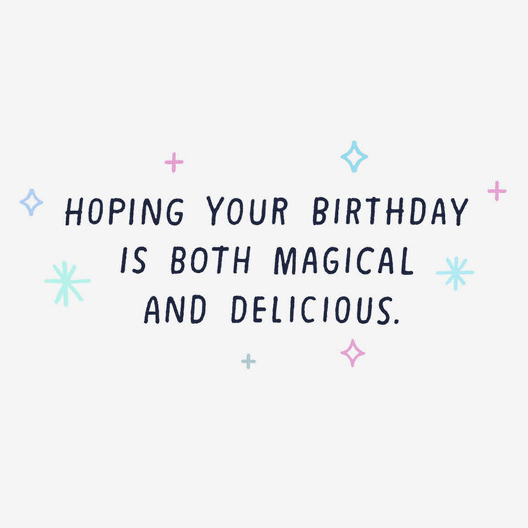 Hallmark Magical And Delicious Unicorn Funny Birthday Card