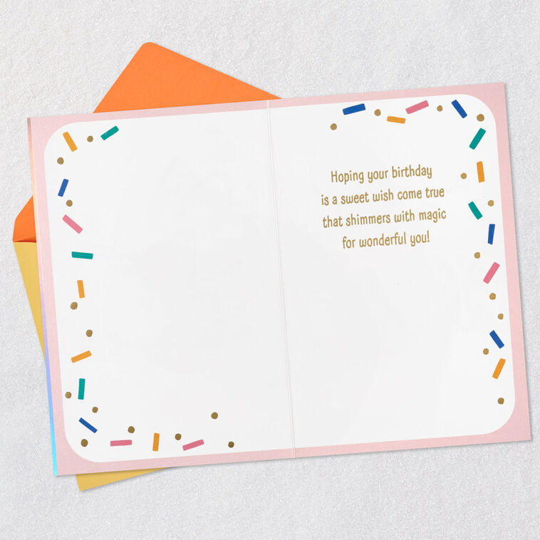 Hallmark Make A Wish Cupcake And Candle Birthday Card For Kids