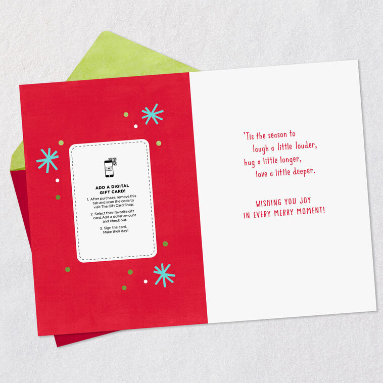 Hallmark Make It Merry Gift Card Greeting Christmas Card