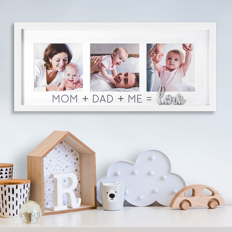 Hallmark Malden 4x4 Mom Dad And Me Wood Collage Picture Frame 15x7