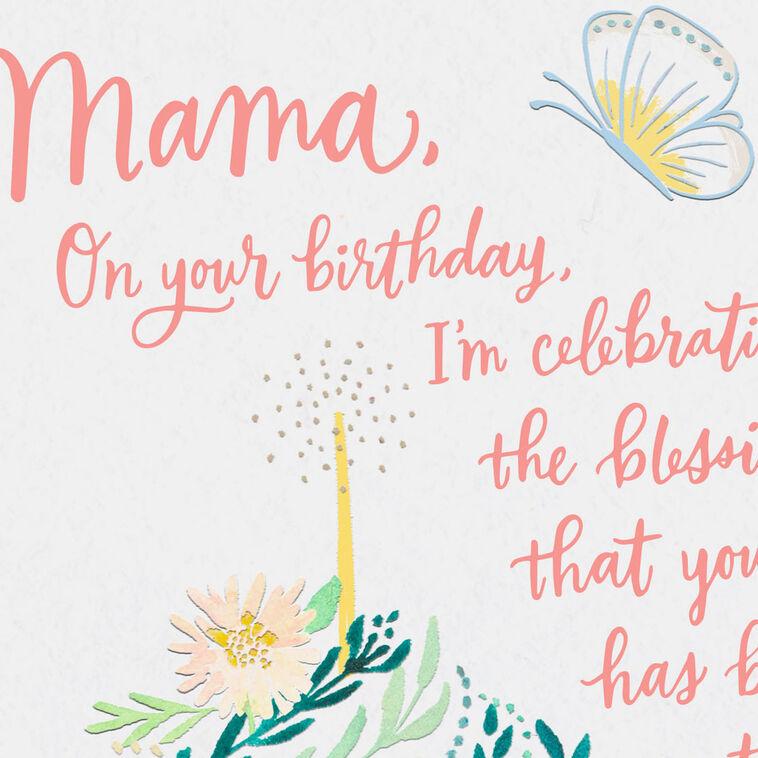 Hallmark Mama Your Life Is A Blessing Religious Birthday Card