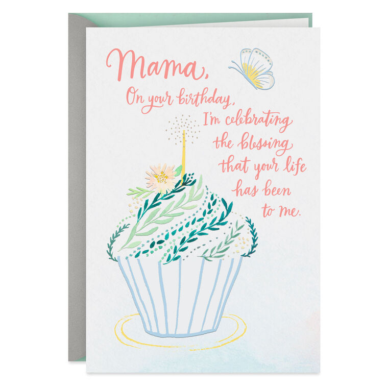 hallmark Mama Your Life Is a Blessing Religious Birthday Card