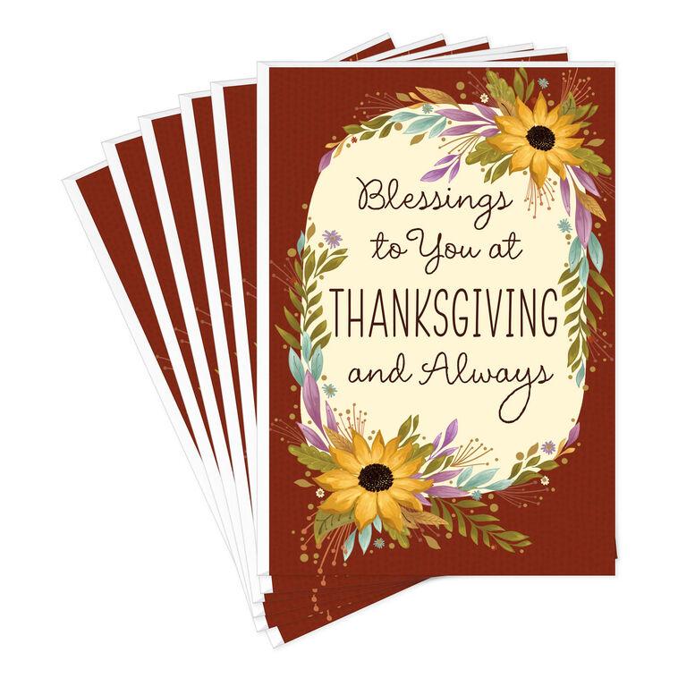 hallmark Many Reasons to Be Thankful Thanksgiving Cards Pack of 6