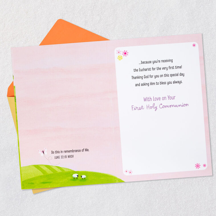 Hallmark Many Things To Celebrate Religious First Communion Card For Niece