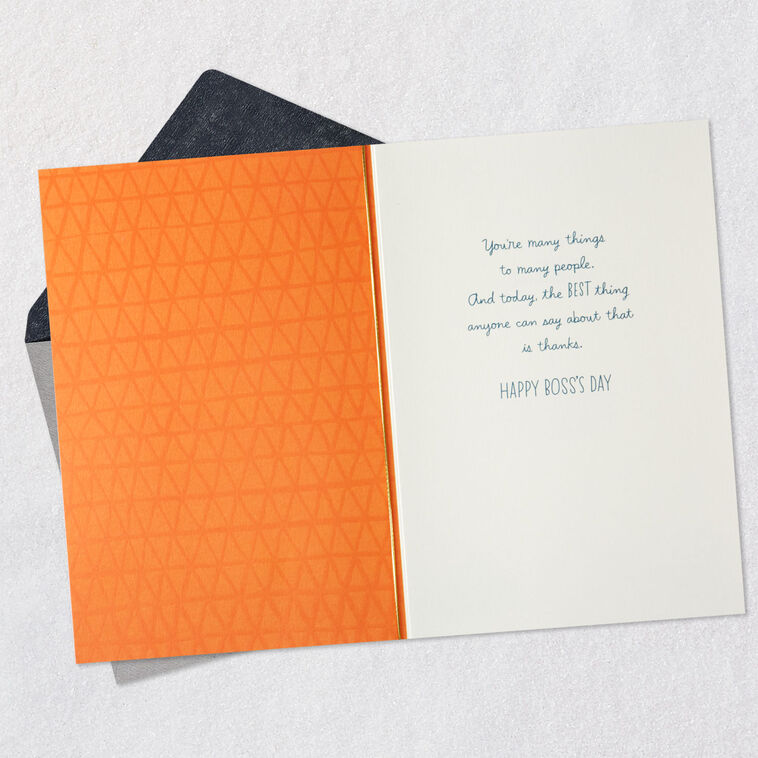 Hallmark Many Things To Many People Boss's Day Card