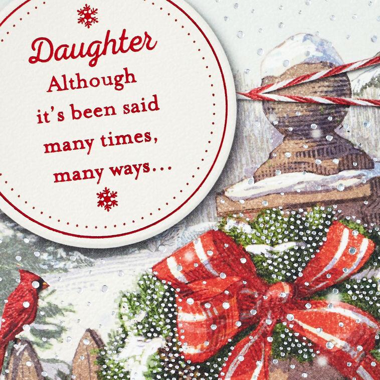 Hallmark Many Times Many Ways Christmas Card For Daughter