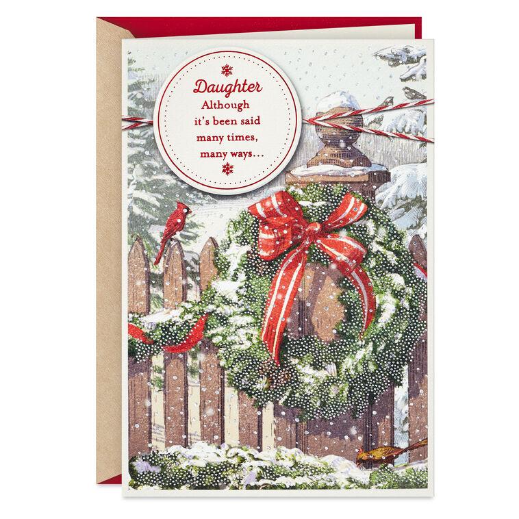 hallmark Many Times Many Ways Christmas Card for Daughter