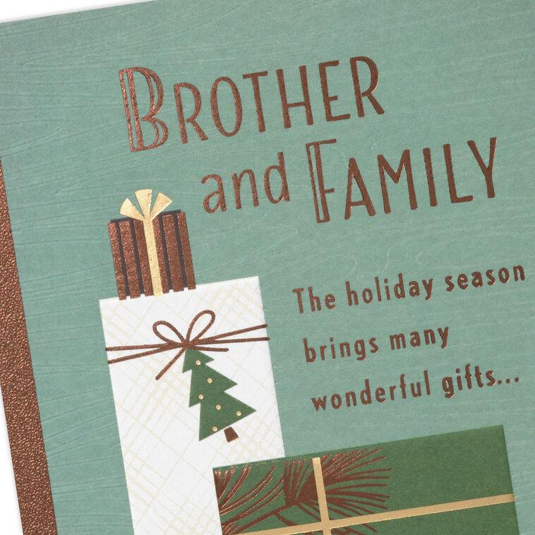 Hallmark Many Wonderful Gifts Christmas Card For Brother And Family