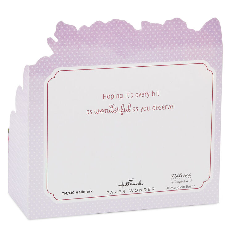 Hallmark Marjolein Bastin Beautiful Day Butterflies And Flowers 3D Pop-Up Card