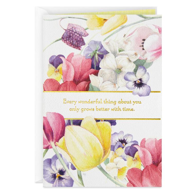 hallmark Marjolein Bastin Better With Time Birthday Card for Her