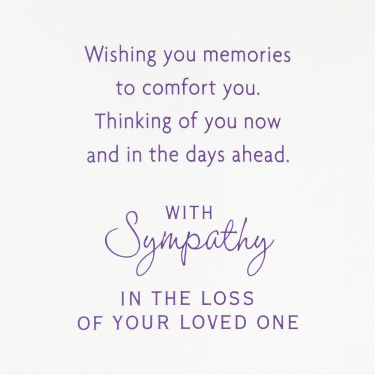 Hallmark Marjolein Bastin Bouquet Of Memories Sympathy Card