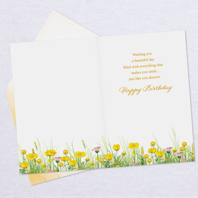 Hallmark Marjolein Bastin Bunny And Flowers Birthday Card