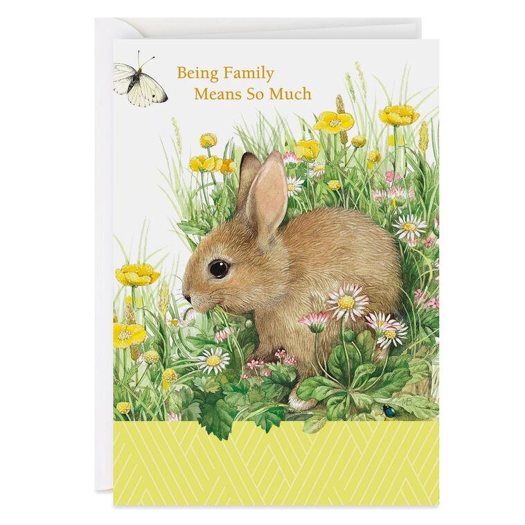 hallmark Marjolein Bastin Bunny and Flowers Birthday Card