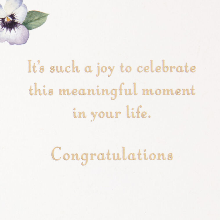 Hallmark Marjolein Bastin Celebrating This Meaningful Moment Congratulations Card