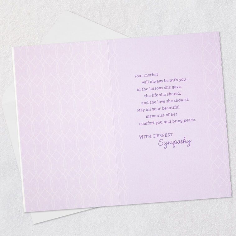 Hallmark Marjolein Bastin Comfort And Peace Sympathy Card For Loss Of Mother