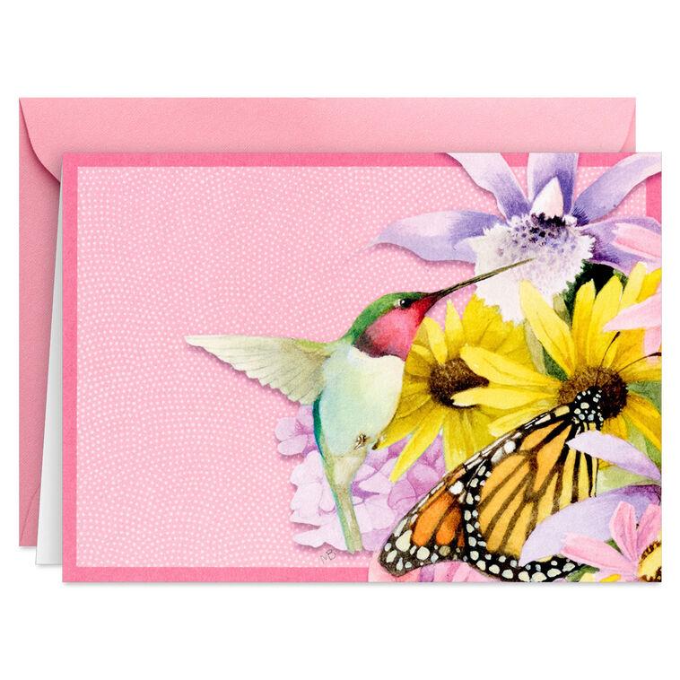 Hallmark Marjolein Bastin Hummingbird And Butterfly Boxed Blank Notes Pack Of 20