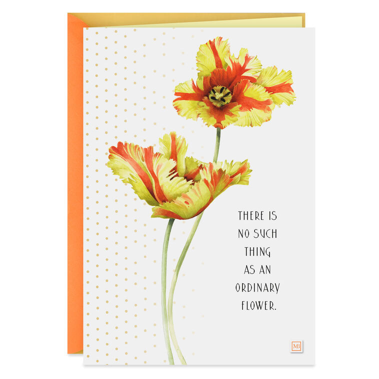 hallmark Marjolein Bastin No Ordinary Flower Birthday Card
