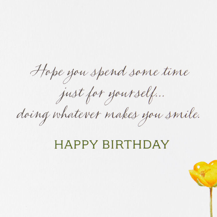 Hallmark Marjolein Bastin Rest Relax And Enjoy Birthday Card