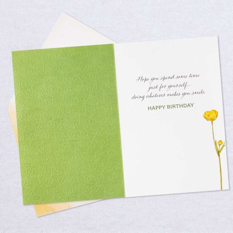 Hallmark Marjolein Bastin Rest Relax And Enjoy Birthday Card