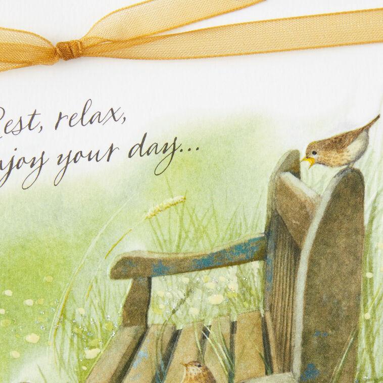 Hallmark Marjolein Bastin Rest Relax And Enjoy Birthday Card