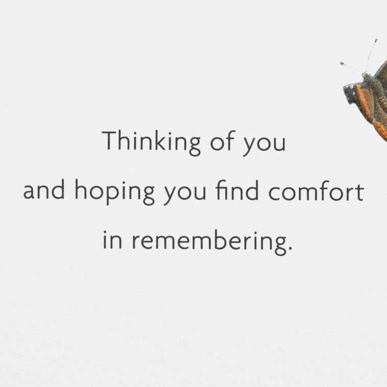 Hallmark Marjolein Bastin Take Comfort In Memories Sympathy Card