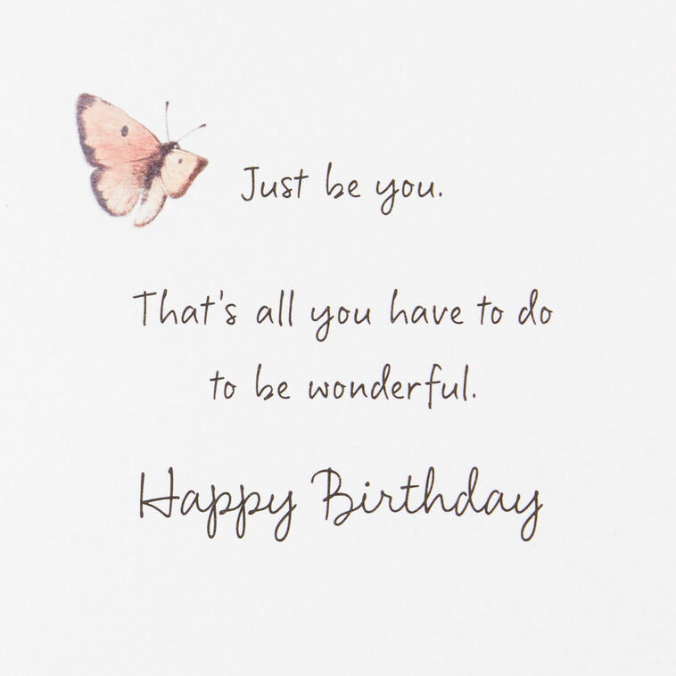 Hallmark Marjolein Bastin Wildflowers Just Be You Birthday Card