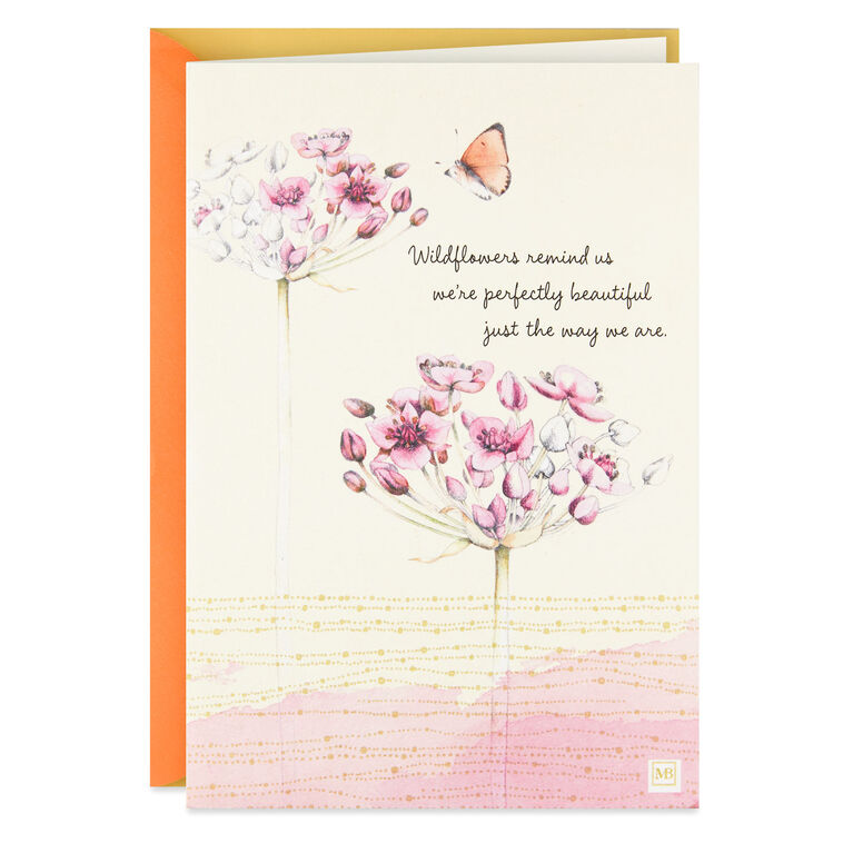 hallmark Marjolein Bastin Wildflowers Just Be You Birthday Card