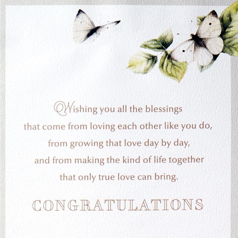 Hallmark Marjolein Bastin Wishing You All The Blessings Wedding Card